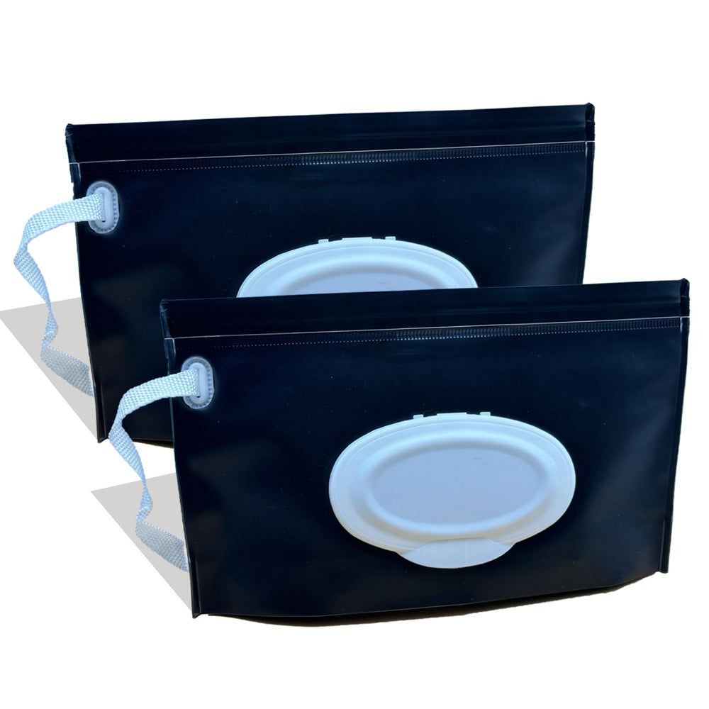 VOONGOR baby wipe holder front view showing durable EVA case for travel