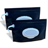 VOONGOR baby wipe holder front view showing durable EVA case for travel