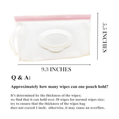 VOONGOR wet wipe pouch closed with wipes ready for compact storage