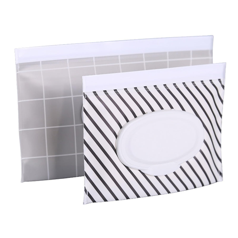 VOONGOR plaid wipe pouch open for quick, grab-and-go cleaning on the move