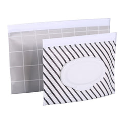 VOONGOR plaid wipe pouch open for quick, grab-and-go cleaning on the move