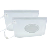 VOONGOR wipe pouch zipper open for easy refills and moist wipes
