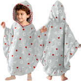 VOOVA & MOVAS toddler hooded towel poncho with ruffle trim keeps little ones cozy after bath