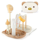 VOOWO baby bottle brush set in travel box for on-the-go cleanups.