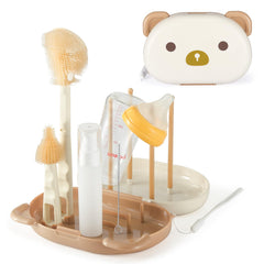 VOOWO baby bottle brush set in travel box for on-the-go cleanups.