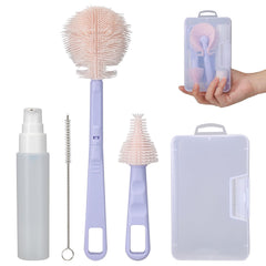VOOWO portable bottle cleaner kit travel set—compact travel-friendly cleaning solution on the go.
