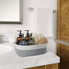 VOOWO baskets feature reinforced handles and base for durability and easy transport.