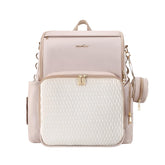 vosmles diaper bag patchwork design with gold zipper for stylish storage