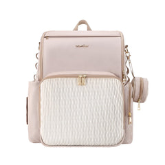 vosmles diaper bag patchwork design with gold zipper for stylish storage