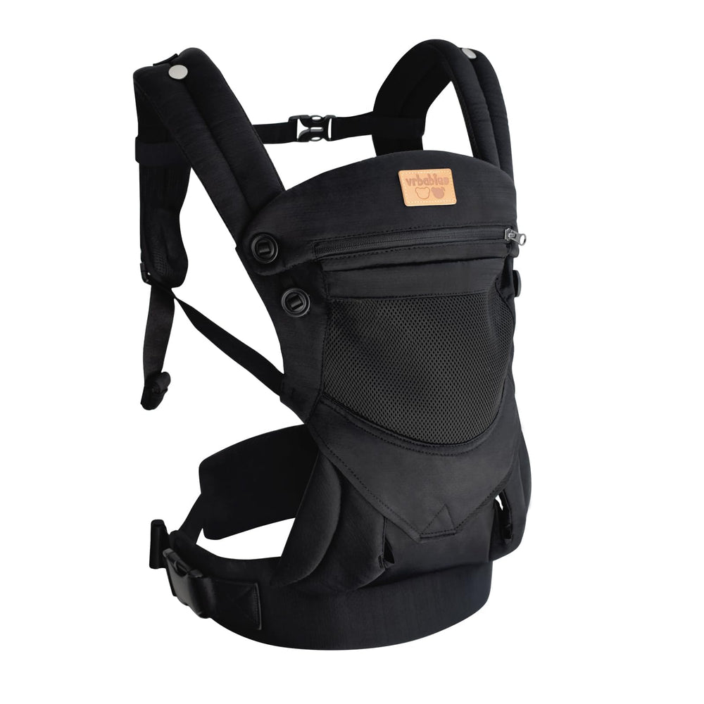 vrbabies baby carrier front carry bonnet offers sun protection and privacy during outdoor wear.