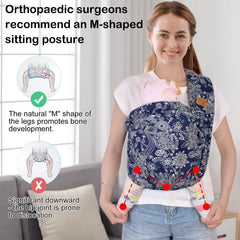 VRBabies sling demonstrates adjustable length for growing babies