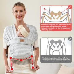 vrbabies baby wrap adjustable buckle demonstrates one-size-fits-all convenience
