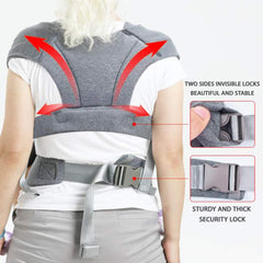 vrbabies baby wrap supports M-shaped sitting for healthy leg and spine