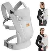 vrbabies new upgrade ergonomic baby carrier front inward position helps keep baby secure and close