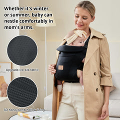 vrbabies secure-buckle-design ensures quick, safe transitions between carries.