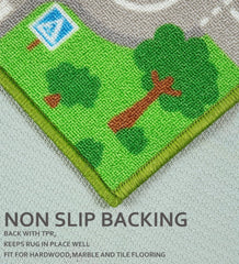 VSIWB kids carpet playmat with non-slip back for stable play on hard floors.