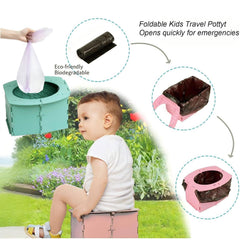 VUFVOID travel potty portable design lets you take it on camping or road trips
