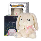 VUNCESSIN baptism bunny 7-inch plush ready for cuddles and prayers.