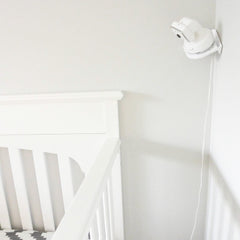 Vusee Anywhere clutter-free nursery with cables concealed and device elevated
