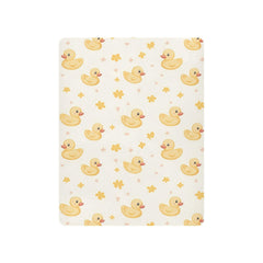 vvfelixl yellow rubber ducks pattern crib sheet in bright colors for cozy bedtime