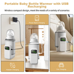 VVU&CCO portable warmer compatible with most baby bottles for easy use