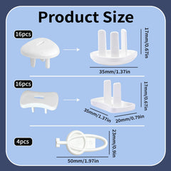 VYNFLICK outlet covers with four keys allow adults quick removal when needed.