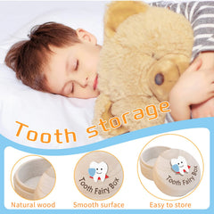 VYNFLICK Tooth Fairy Box includes golden coins for magical rewards.