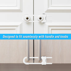VYNZO cabinet locks on a drawer showcase adjustable fit and multi-use protection