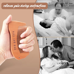 VZZNN birthing comb in gift box highlights premium packaging for new mom gifting.