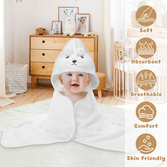 VZZNN hooded towel koala encourages playful bath time and dry warmth.