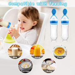 WAJIAYON baby food feeder with suction cup base demonstrates mess-free table feeding.