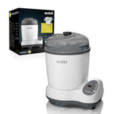 Wabi Baby Electric Steam Sterilizer and Dryer front view for compact bottle sterilization.