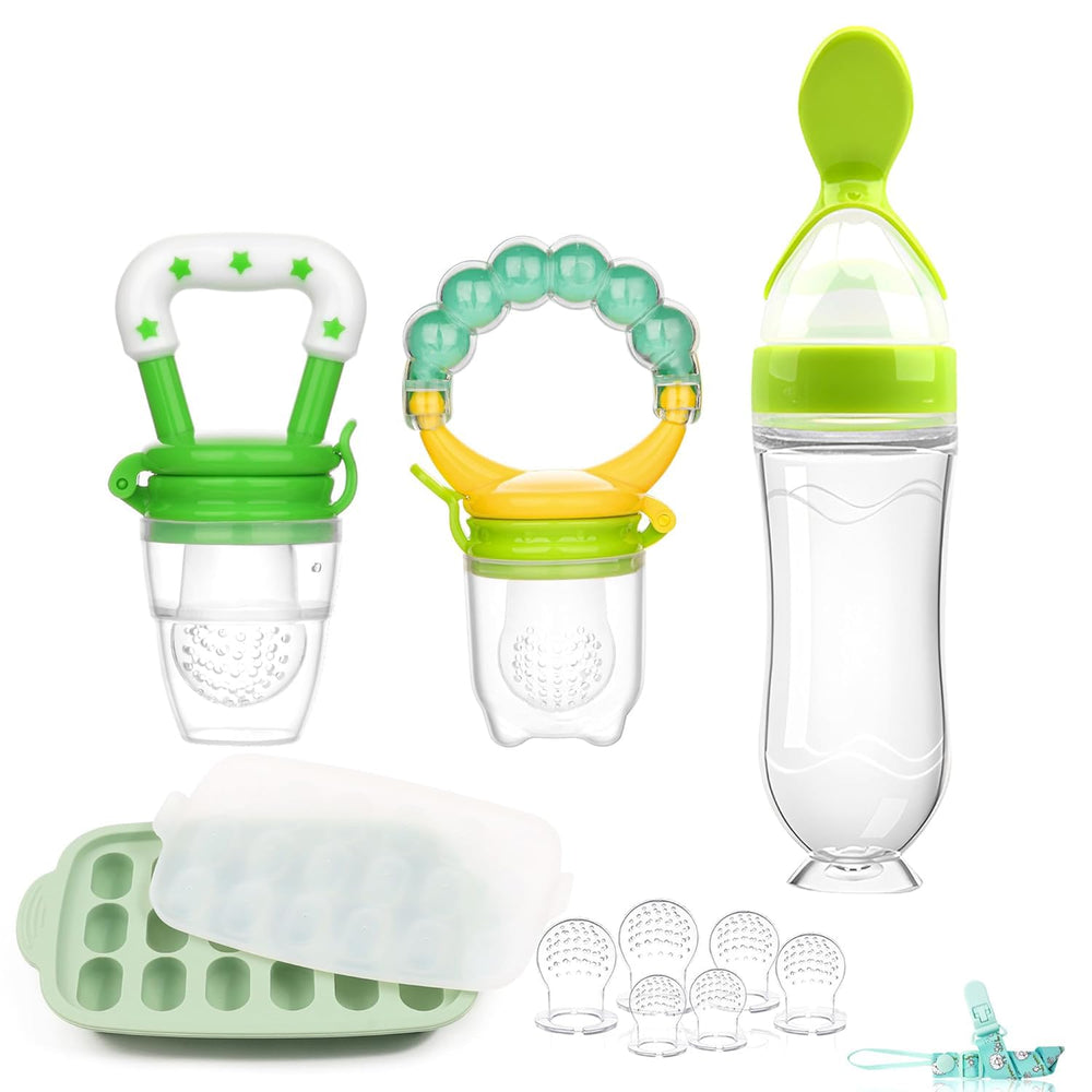 WAJIAYON baby-fruit-feeder-popsicle-molds shown ready for freezing, offering gentle portions.
