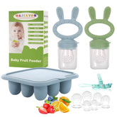 WAJIAYON baby popsicle mold in blue for safe, frozen breastmilk snacks.