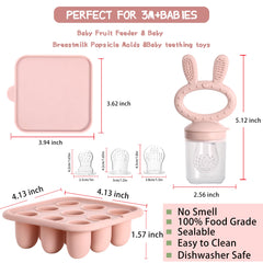 WAJIAYON baby fruit feeder pacifier shows safe 2mm holes for tiny bites