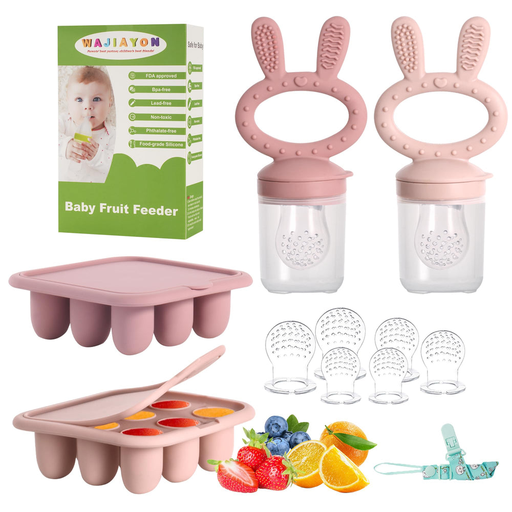 WAJIAYON breastmilk popsicle mold pink-purple 4-pack provides cool frozen portions for gentle feeding
