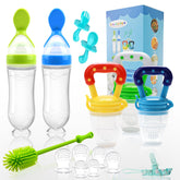 WAJIAYON food feeder set with pacifier 3-piece kit for mess-free feeding