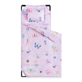 Wake In Cloud cot nap mat butterfly purple featuring a calming butterfly design for cozy naps.