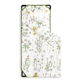 Wake In Cloud cot nap mat floral pattern close-up for cozy naptime