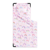 Wake In Cloud cot nap mat rainbow design for cozy daycare naps