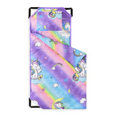 Wake In Cloud cot nap mat unicorn design provides cozy nap time at daycare.