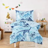 Wake In Cloud dinosaur bedding comforter with colorful fossil designs for imaginative play