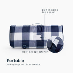 Wake In Cloud nap mat blanket minky texture adds soft warmth for naps.