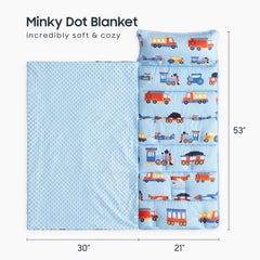 Wake In Cloud nap mat with removable pillow offers versatile setup.