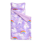 Wake In Cloud unicorn castle nap mat for portable preschool naps