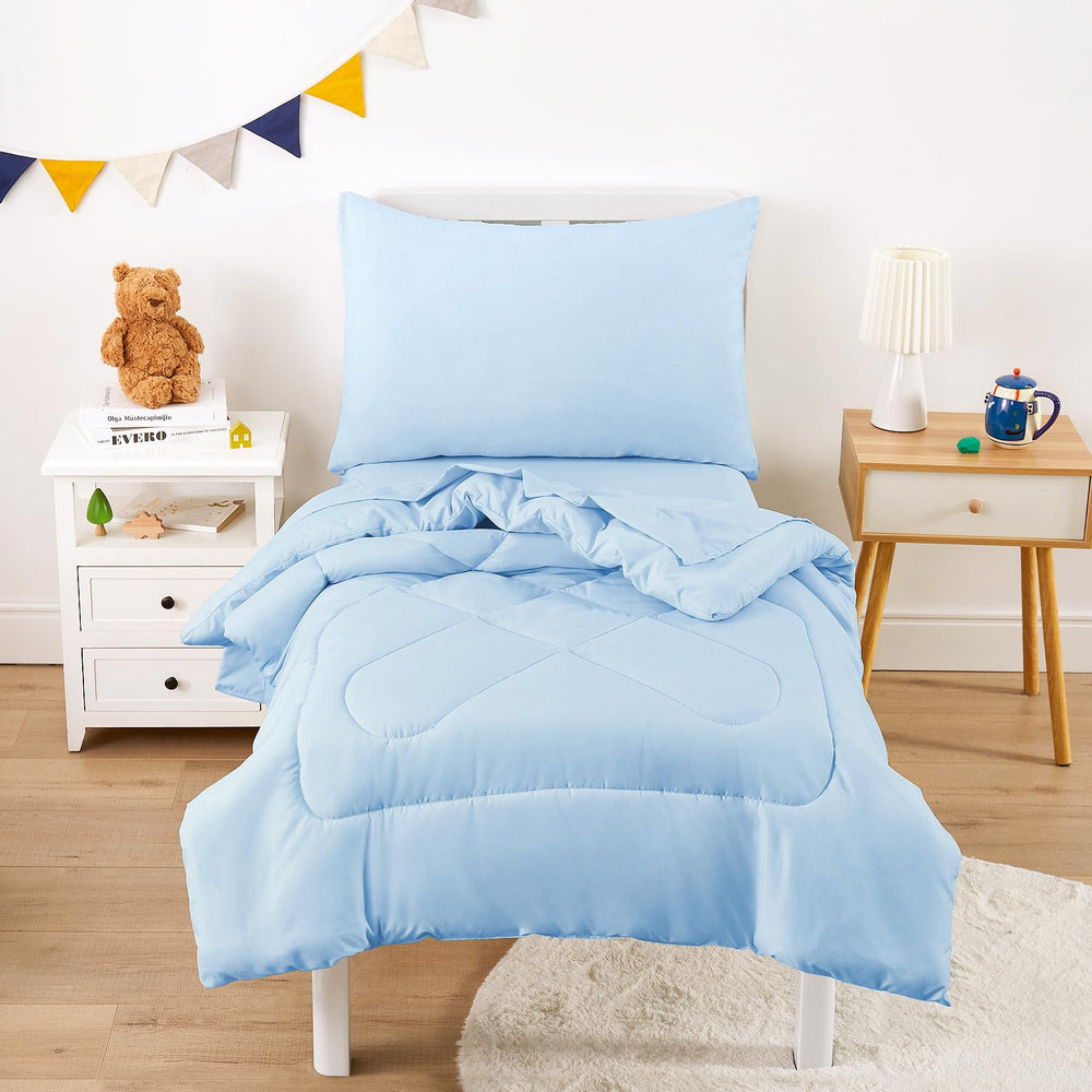 Wake In Cloud solid color comforter for soft all-season warmth.