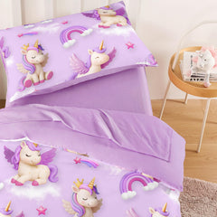 Wake In Cloud comforter close-up shows soft microfiber for year-round warmth.