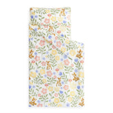 Wake In Cloud nap mat with floral design ready for nap time