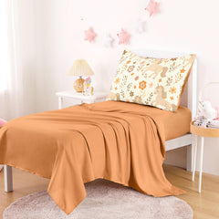 Wake In Cloud unicorn floral pattern close-up in pastel tones for sweet styling