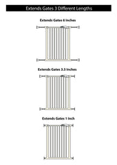 Wall Nanny Extender fits doorway spaces easily, ideal for stairs and hallways.